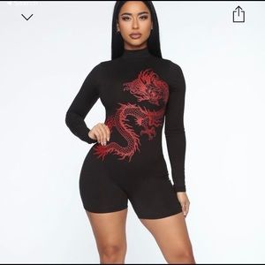 Red Dragon Romper
